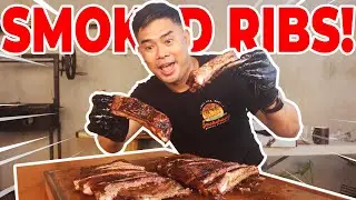 GRABE HUMIHIWALAY SA BUTO!? | SMOKED PORK RIBS TUTORIAL | PINOY SMOKED BBQ AT HOME # 1