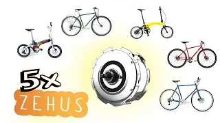 5 leichte E-Bikes mit ZEHUS Antrieb