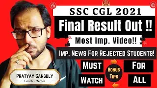 SSC CGL 2021 Final Result Out - Analysis - Made For SSC {2023}