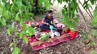 នំបញ្ចុកខ្មែរ - noodles of Cambodian - Pretty girls make cakes