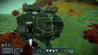 Space Engineers, base remove tool running.