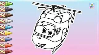 Как нарисовать ДИЗЗИ из мультика Супер Крылья | Coloring Kids