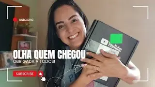 MINHA PLACA DE 100K CHEGOU #youtubecreator #100k #unboxing