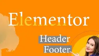 Install the Elementor and build a free header & footer