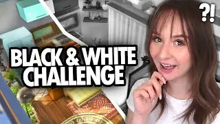 I try building a house in BLACK & WHITE in The Sims 4
