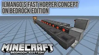 Fast Hopper Concept on Minecraft Bedrock