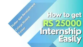 Flutter Internship Cracked: High Paying Jobs Await! #flutter #internship