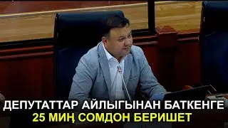 Депутаттар айлыгынан Баткенге жардам беришет-видео