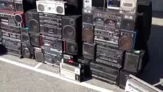 The ultimate boom box at #SunsetBeach #rollerdisco