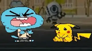 CAT & MOUSE TEAM UP | FUNNY GUMBALL AND CUTE PIKACHU VS. MUGEN CHARACTERS | IN SURVIVAL MODE