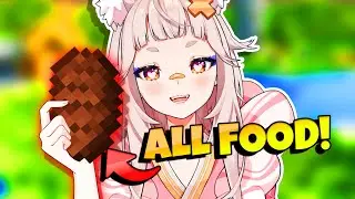 🔴 【MINECRAFT】eating every minecraft food