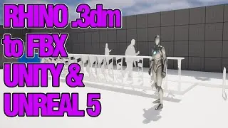 Export Rhino .3dm to Unity and Unreal 5 via FBX