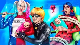 Pregnant Harley Quinn Vs Pregnant Ladybug/ Harley stole Ladybug's Boyfriend!