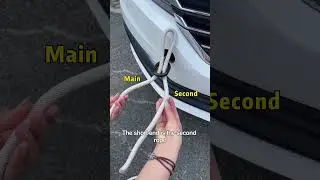 Only 3% of people know how to properly tie a tow rope!