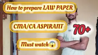 How to prepare CMA CA INTERMEDIATE BUSINESS LAW AND ETHIC WRITE ANSWER IN EXAM.. 🤔#cma #ca #cmainter