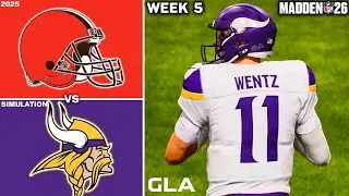 Vikings vs. Browns | Week 5 Simulation | Madden 26 PS5 Gameplay