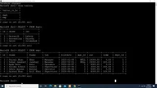 php/mysql: chapter29: Using mysql command line to create and manage tables in MySQL database.