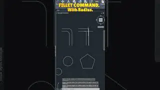 AutoCAD How to Use FILLET command With Radius (Quick Tip) 