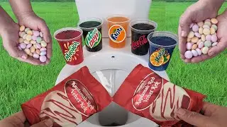 Experiment COLORED CAKE Coca Cola Fanta Mirinda Yedigün Dewmountain Etipuf And Mentos