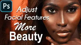Edit Or adjust facial feature to add BEAUTY in adobe photoshop.
