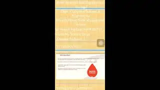 Powerpoint presentation on the Project “The Blood Bank Management System”.