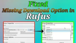 Fixed✅! How To Fix Missing Download Option In Rufus | Fix Download Option Not Showing In Rufus 2022
