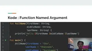 belajar kotlin dasar #25 - function named argument