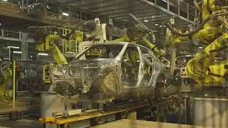 Produção do Nissan Juke F15 na fábrica Nissan Sunderland