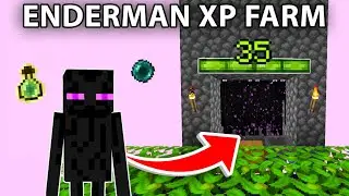 The Easiest and Best Minecraft Enderman XP Farm Tutorial - Minecraft Bedrock Edition Tutorial 2022