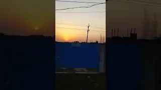 Sunset from the Bus window | 
