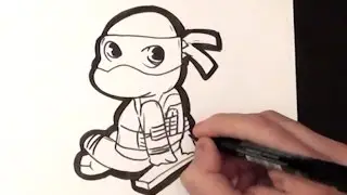 COMO DIBUJAR TORUGA NINJA / How to Draw Ninja Turtle