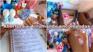 Abertura de caixa Avon segunda remessa + Arrumando encomendas de clientes ❤️