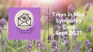 Trees in Mist Sympathy Card