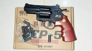 Airsoft gun revolver ZP-5 SMITH & WESSON toy revolver original mechanism firing look testing