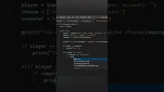 Stone paper scissor game using python with just 20 lines of code | beginners project 