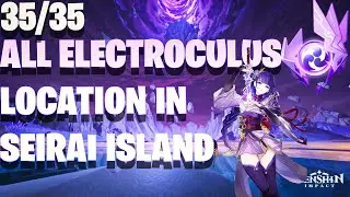 All Electroculus Location In Seirai Island | 35/35 | Inazuma | Genshin Impact |