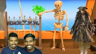 Greedy Pirate Skeleton in Search of Treasure ... Funny Gameplay - Tamil