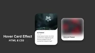 Create Blur Image Card UI Design with Hover Effect Using HTML CSS  