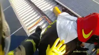 Incendio Quadro di Stringa        Pannelli Fotovoltaici                           🚒👩‍🚒⚠️🛠🔌