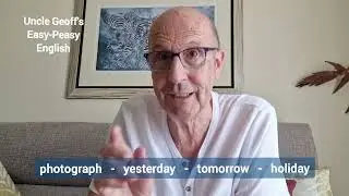WORD STRESS and SYLLABLES - English Lessons with Uncle Geoff