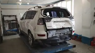 Front, rear. Mitsubishi Outlander