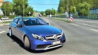 Dortmund to Bremen - Mercedes E63 577 bg - ETS2 - Logitech G29 Gameplay