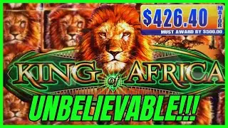 THE MOST UNBELIEVABLE MAJOR CHASES!!! MASSIVE WINS!!! KING OF AFRICA SLOT (pt 2)