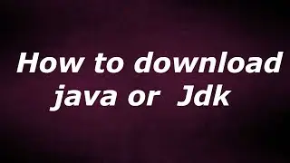 How to download JDK by java temple