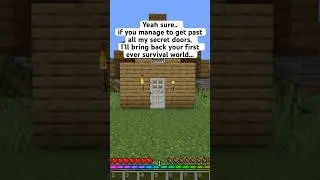 What would you do to bring back your first Minecraft Survival World?