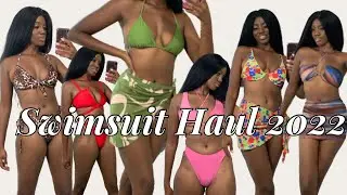 try on haul bikini swimsuit swimwear ROMWE
