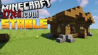 How to Build a Medieval Horse Stable in Minecraft! (1.14 Tutorial)