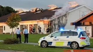 Brand brød ud hos Vestergaard Møbler på Merkurvej