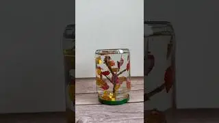 Herbstliche Schüttelkugel  #diy #diycrafts #craft