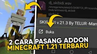 CARA PASANG ADDON MINECRAFT MCPE 1.21